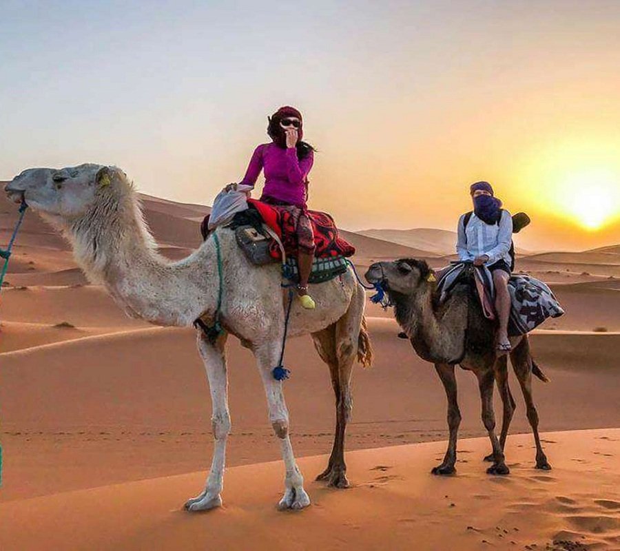 4 days Desert tours from Marrakech to Fes desert by Erg Chebbi Dunes and Erg Chigaga