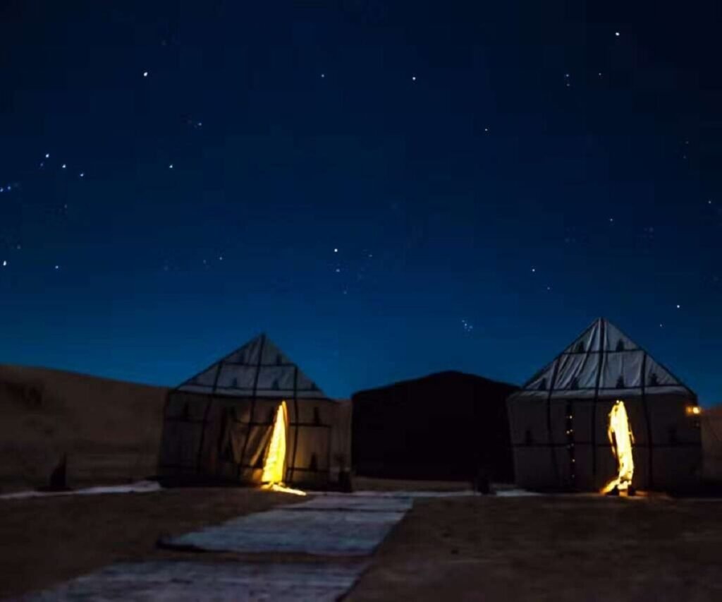 Camping under the stars